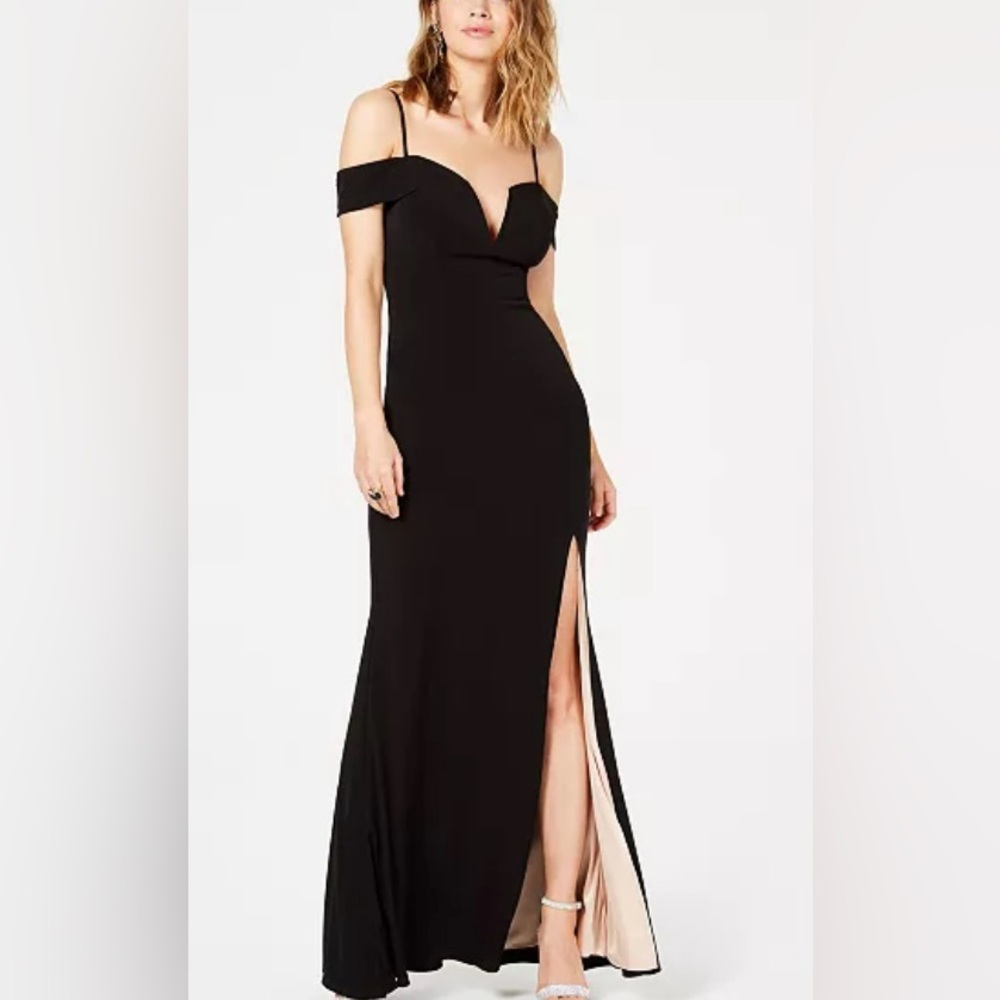 City Studio Black Prom Dress